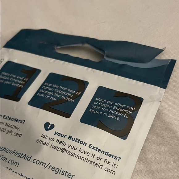 FREE WITH PURCHASE OF MATERNITY ITEM. Button Extenders - Picture 3 of 3